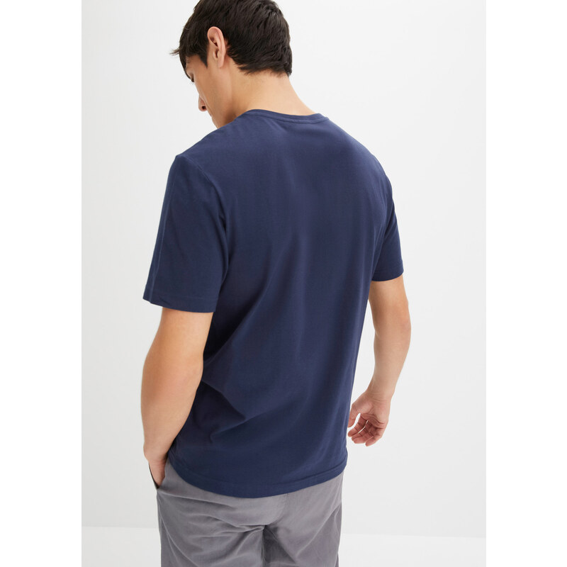 bonprix Tričko s fotografickým potiskem, organická bavlna Modrá