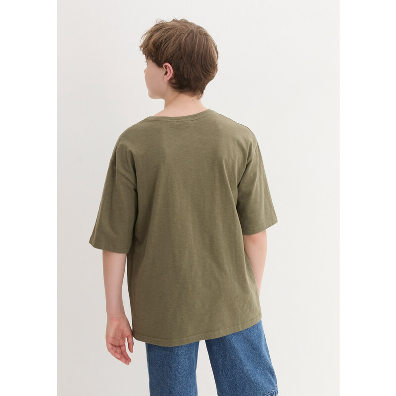 bonprix Dětské tričko z organické bavlny (2 ks v balení) Zelená