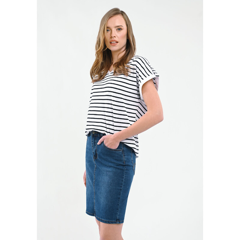 Volcano Womans Skirt G-VIKY Navy Blue 107076361