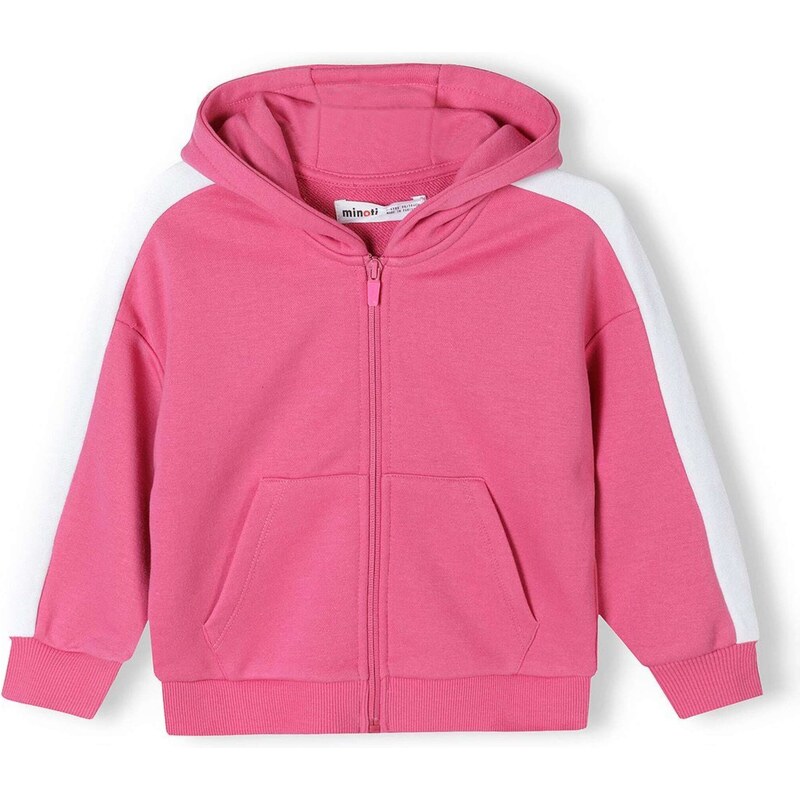 MINOTI Mikina pink / bílá