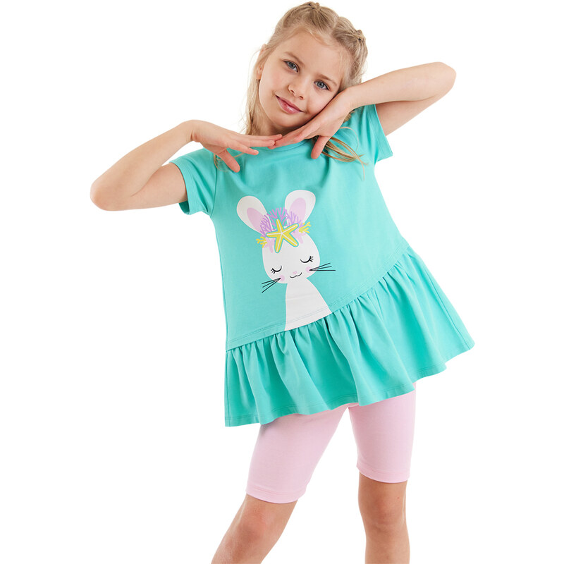 Denokids Sea Bunny Girls T-shirt Leggings Suit