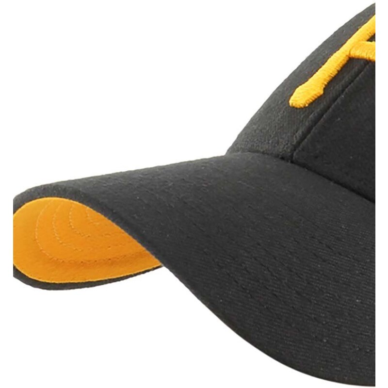 Čepice s vlněnou směsí 47brand MLB Pittsburgh Pirates černá barva, s aplikací