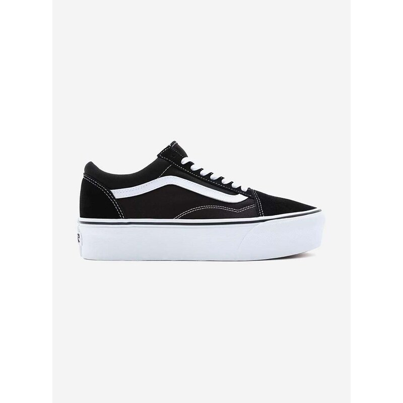 Sneakers boty Vans Old Skool Stackform černá barva, VN0A7Q5M6BT-black