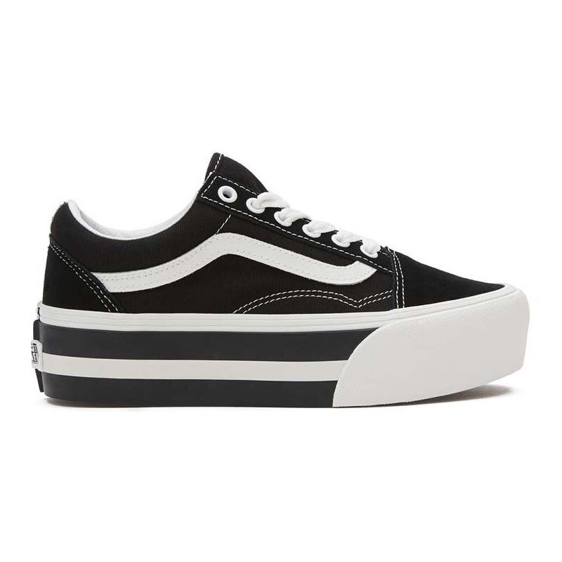 Tenisky Vans Old Skool Stackform dámské, černá barva, VN0009PZBZW1