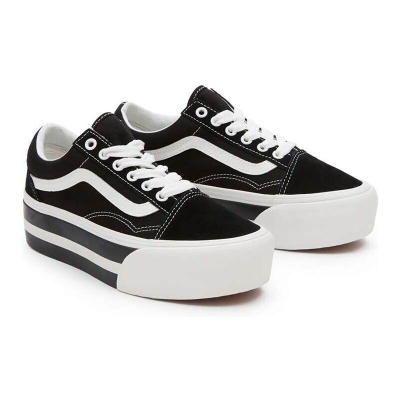 Tenisky Vans Old Skool Stackform dámské, černá barva, VN0009PZBZW1