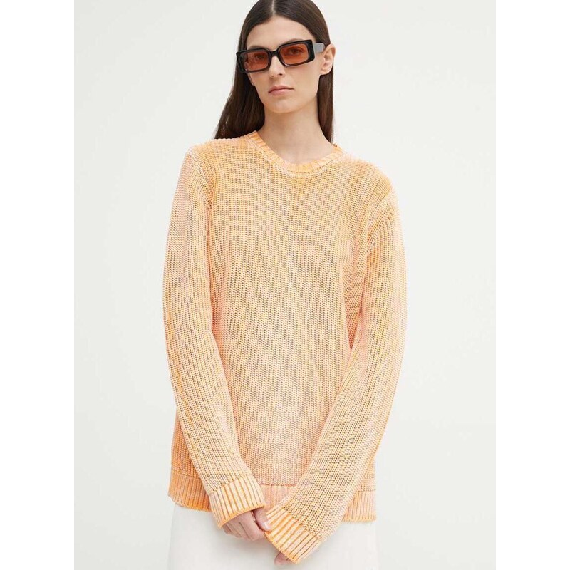 Bavlněný svetr Résumé AtlasRS Knit Pullover Unisex oranžová barva, 20371116