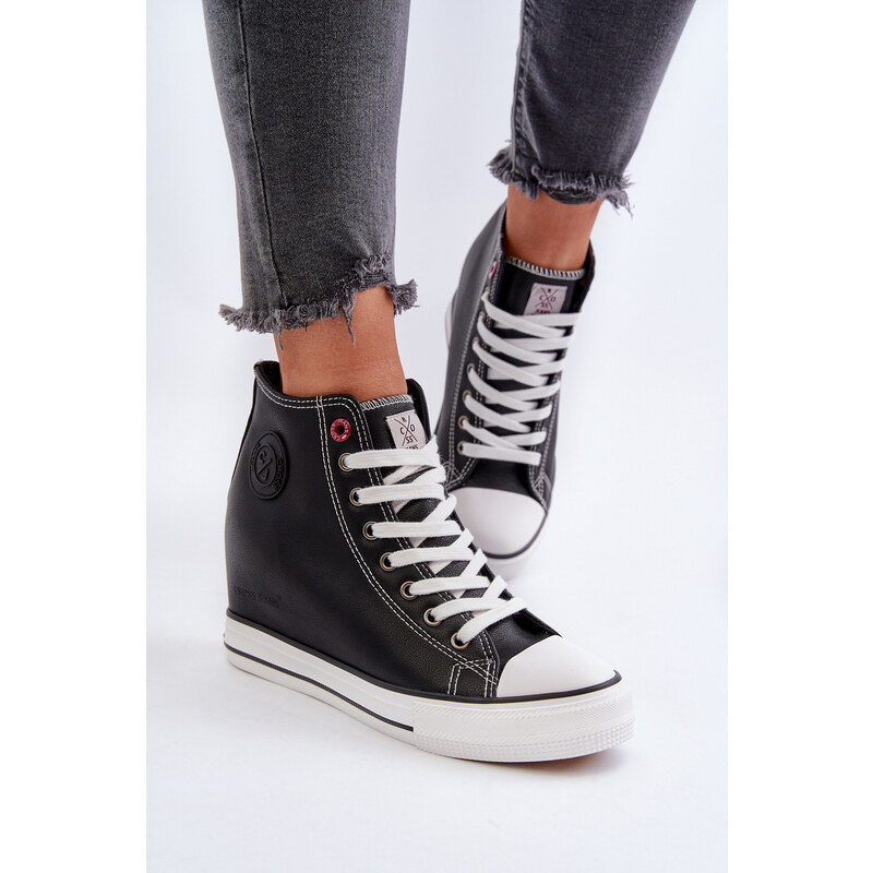 Dámské tenisky na klínku Cross Jeans Black