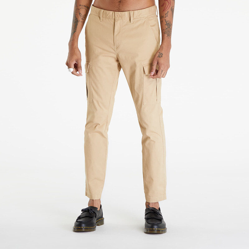 Tommy Hilfiger Pánské cargo pants Tommy Jeans Austin Lightweight Cargo Pants Tawny Sand