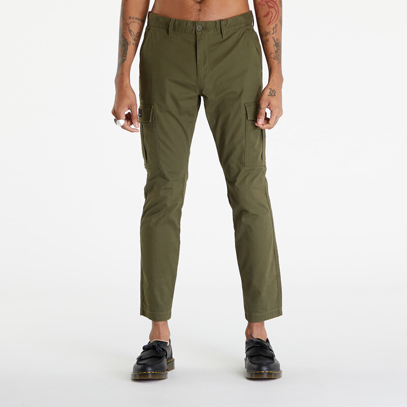 Tommy Hilfiger Pánské cargo pants Tommy Jeans Austin Lightweight Cargo Pants Drab Olive Green