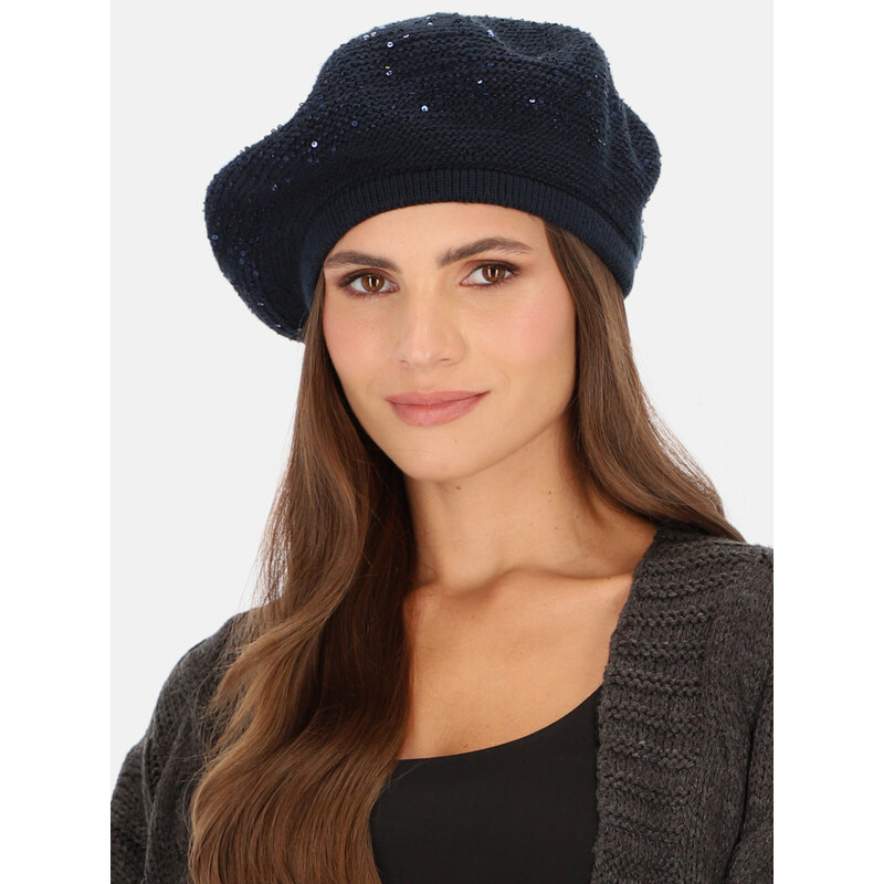 L`AF Woman's Beret Piwonia Navy Blue