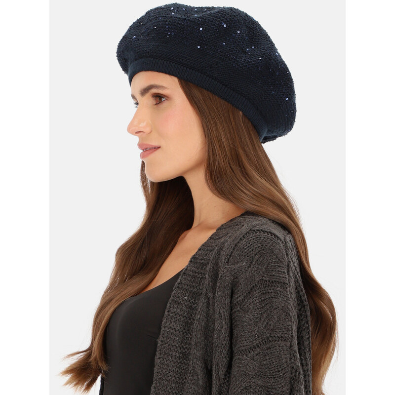 L`AF Woman's Beret Piwonia Navy Blue