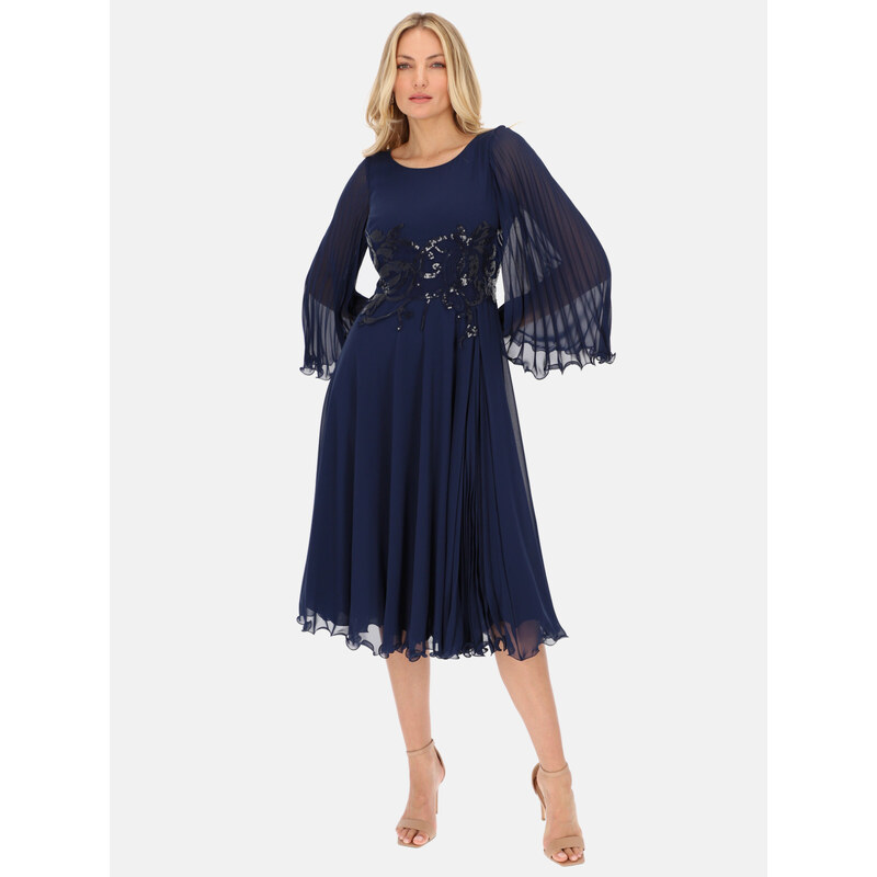 L`AF Woman's Dress Sharon Navy Blue