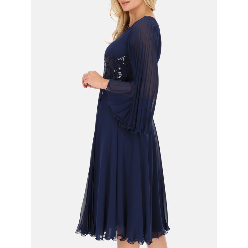 L`AF Woman's Dress Sharon Navy Blue