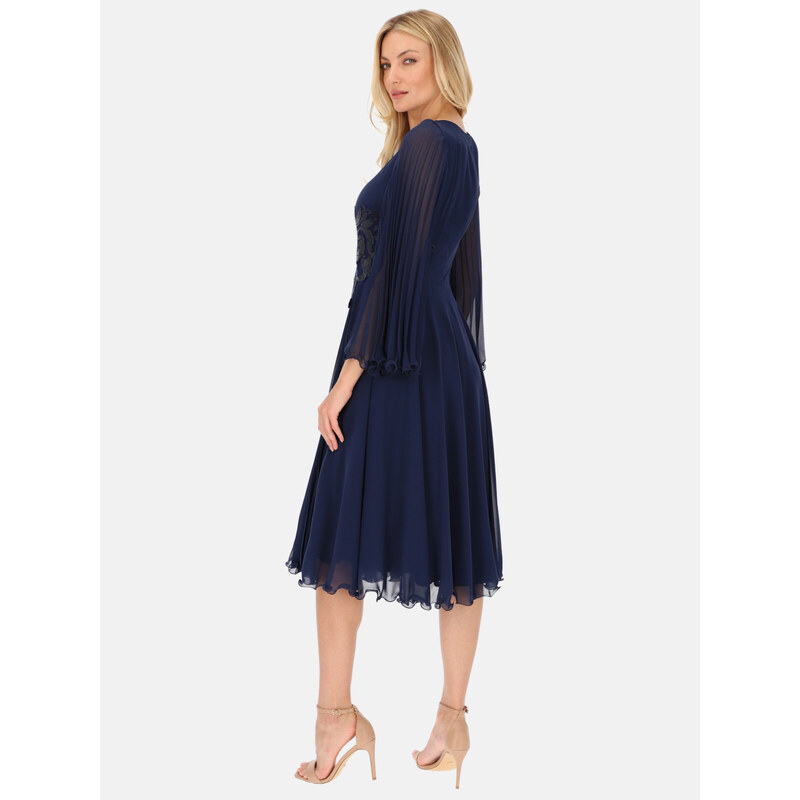 L`AF Woman's Dress Sharon Navy Blue