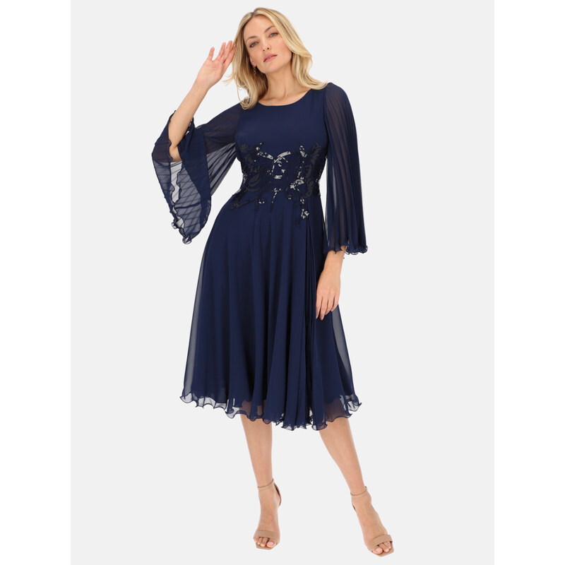 L`AF Woman's Dress Sharon Navy Blue