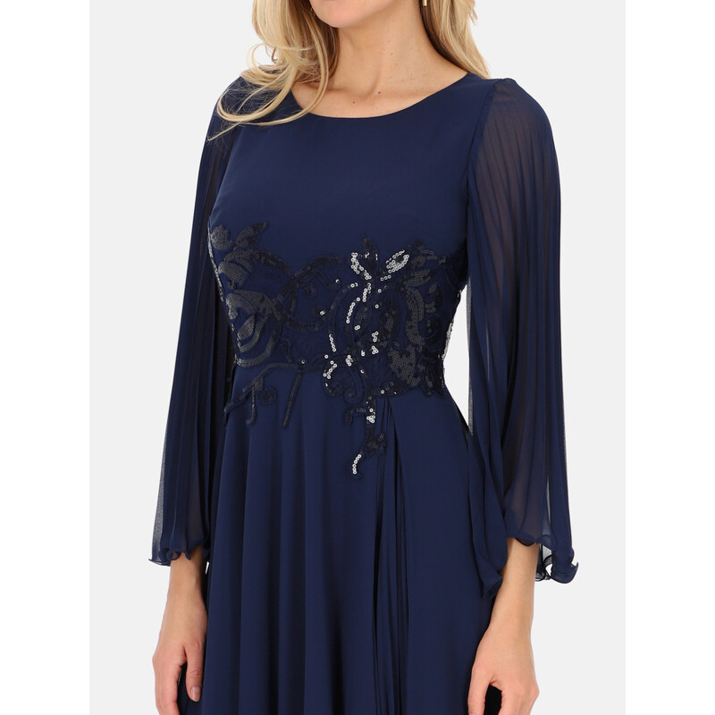 L`AF Woman's Dress Sharon Navy Blue