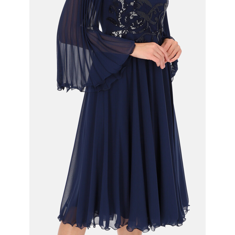 L`AF Woman's Dress Sharon Navy Blue