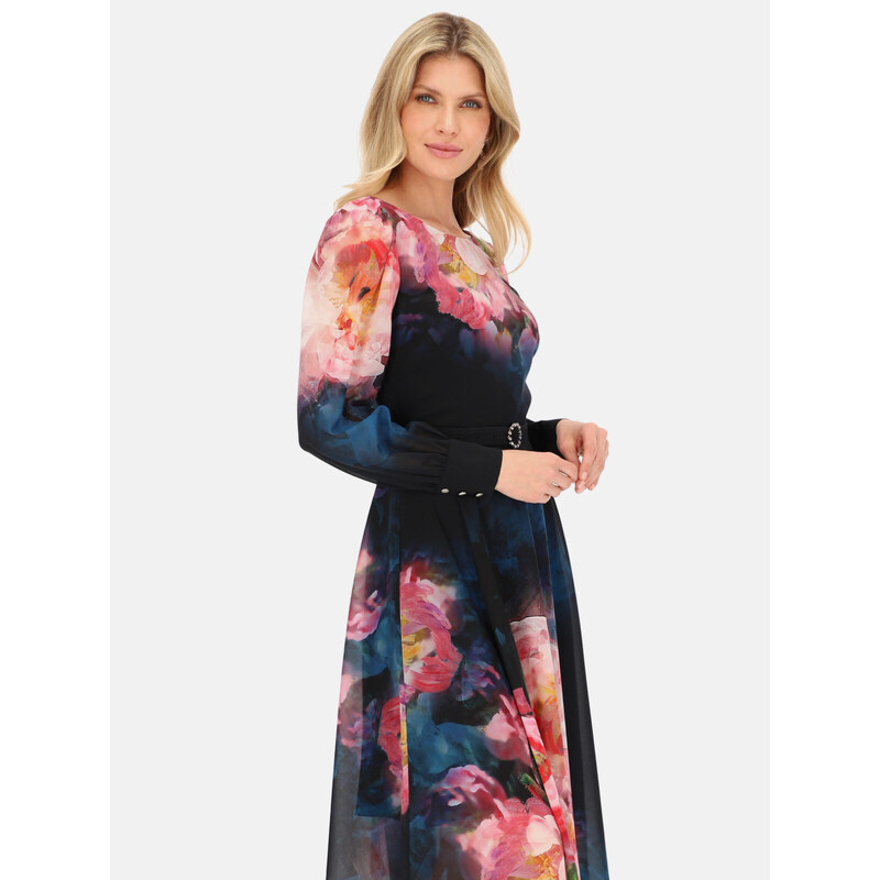 Potis & Verso Woman's Dress Paloma Navy Blue