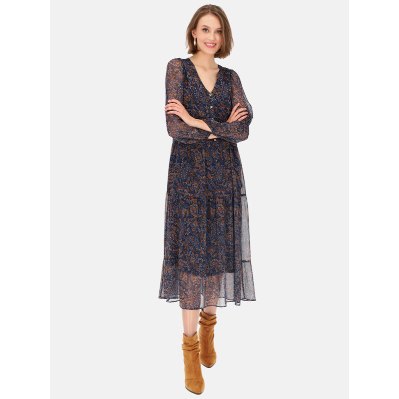 Potis & Verso Woman's Dress Etna Navy Blue