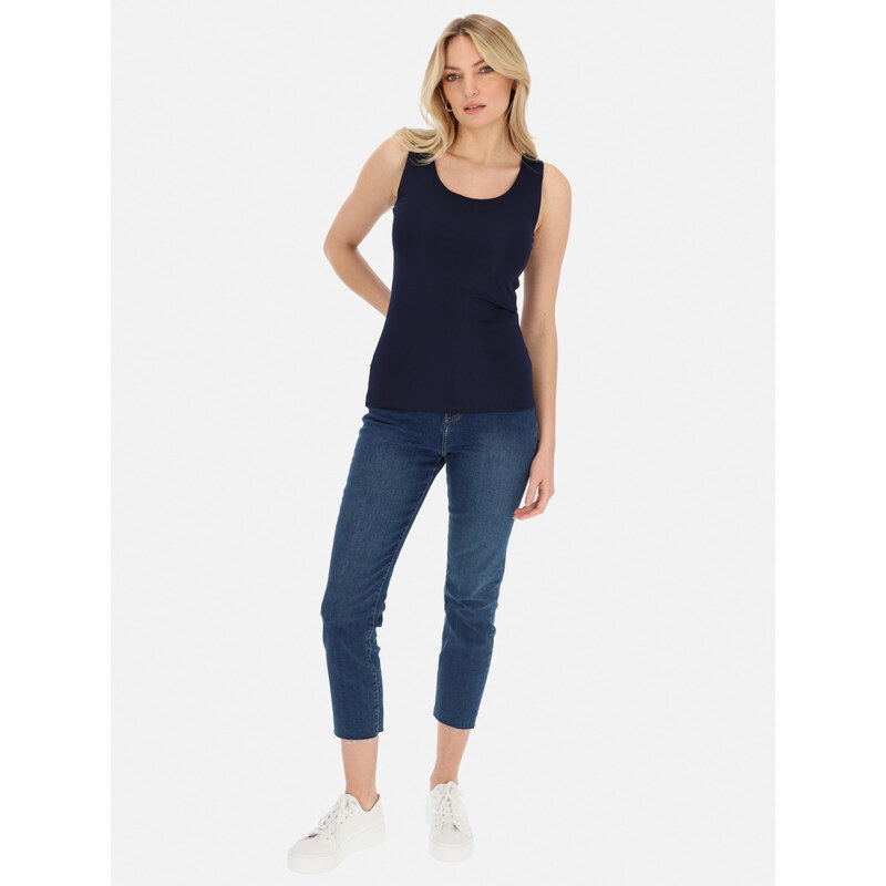 Potis & Verso Woman's Top Elza Navy Blue