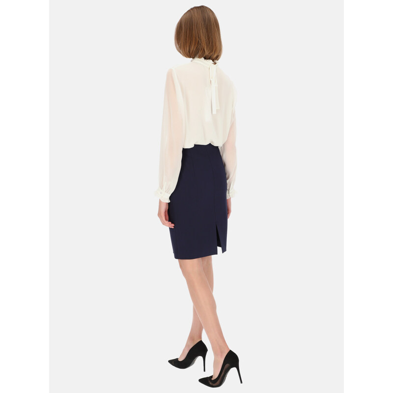 Potis & Verso Woman's Skirt Mola Navy Blue