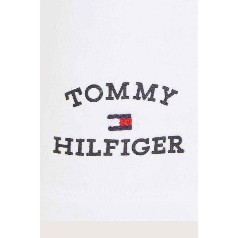 Dětské kraťasy Tommy Hilfiger bílá barva