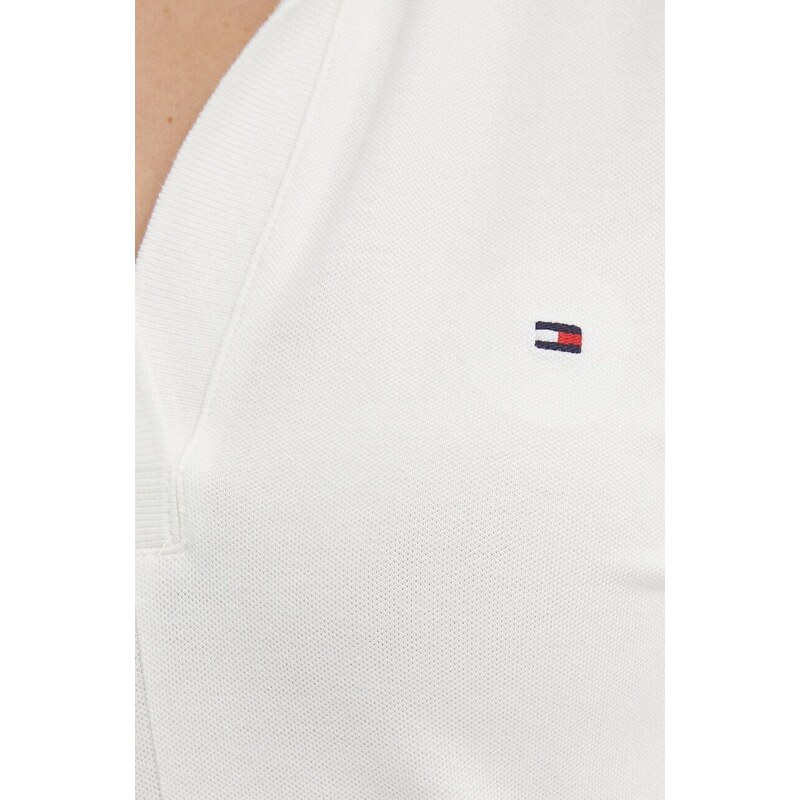 Šaty Tommy Hilfiger béžová barva, mini