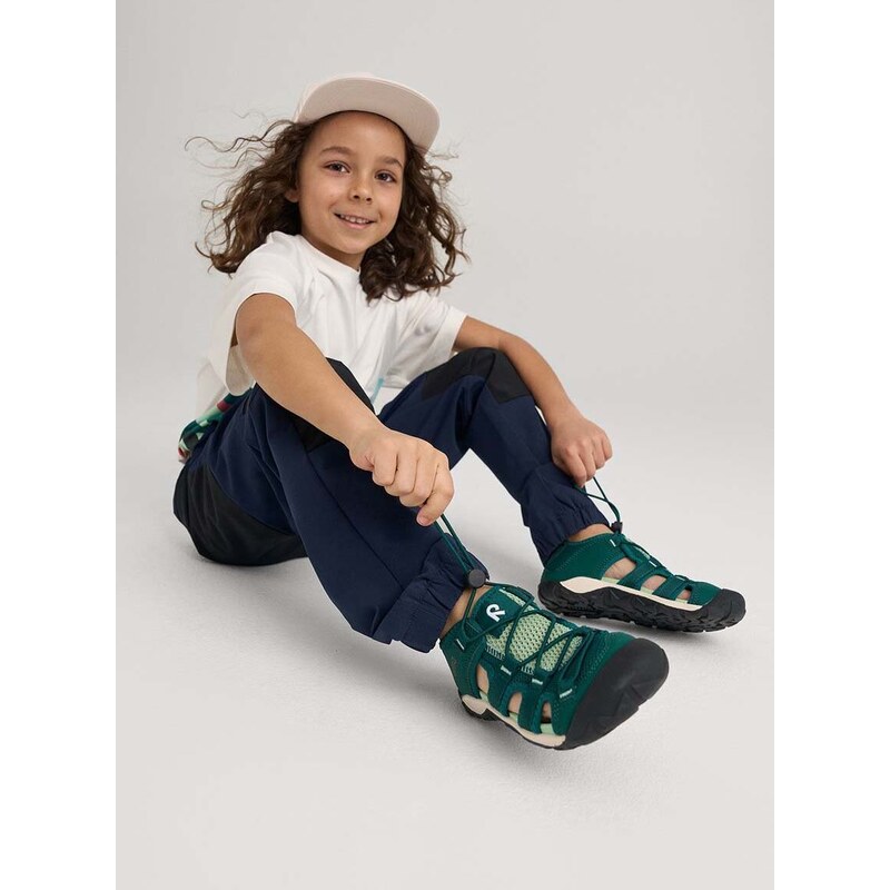 Dětské sandály Reima Talsi zelená barva