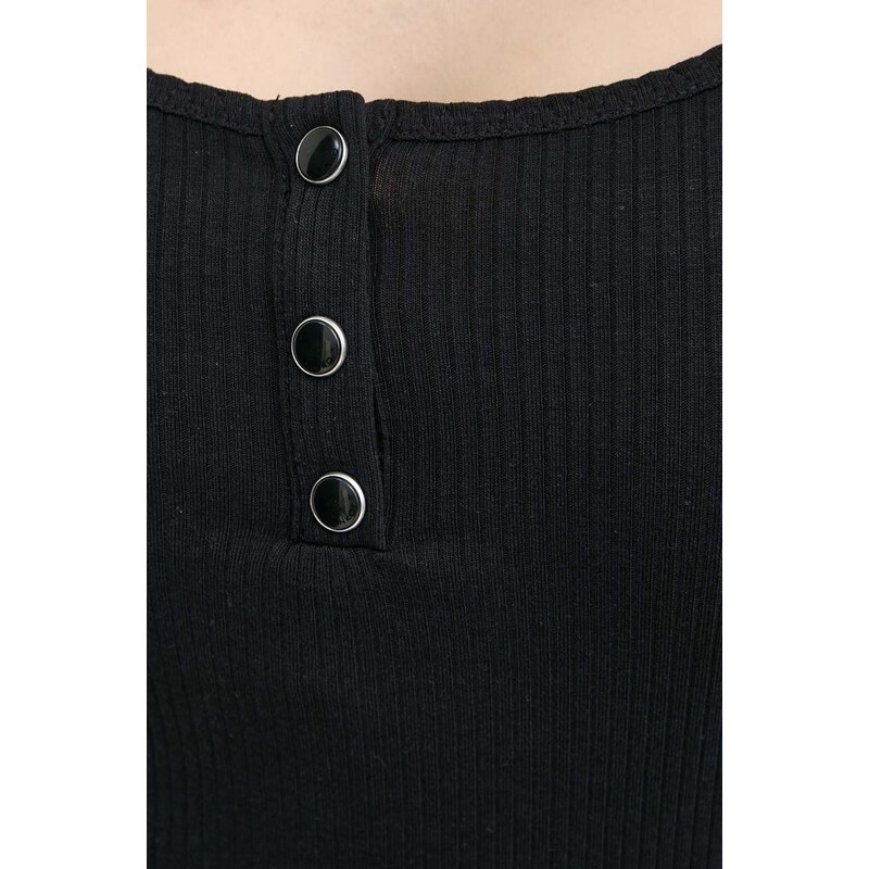 Tričko s dlouhým rukávem Pinko černá barva, 103569.A1X4