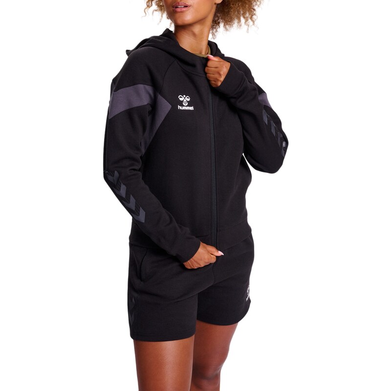 Hummel MMikina s kapucí HMLTRAVEL ZIP HOODIE WOMAN dámské