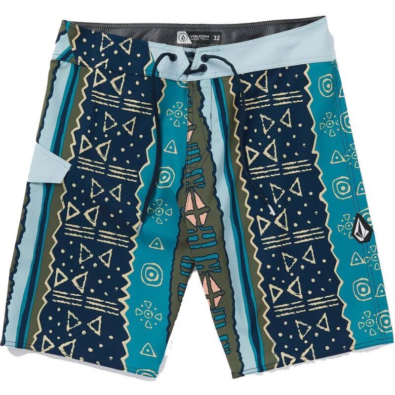 PLAVKY VOLCOM Lido Print Mod 20 - modrá -