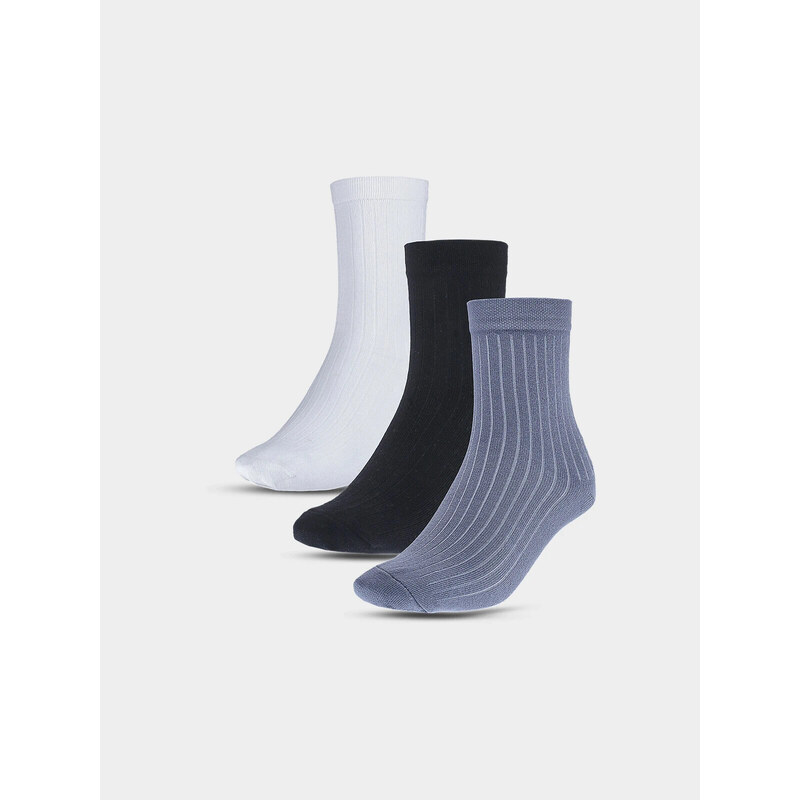 Dětské ponožky casual nad kotník s organickou bavlnou (3Pack) 4F - 91143410