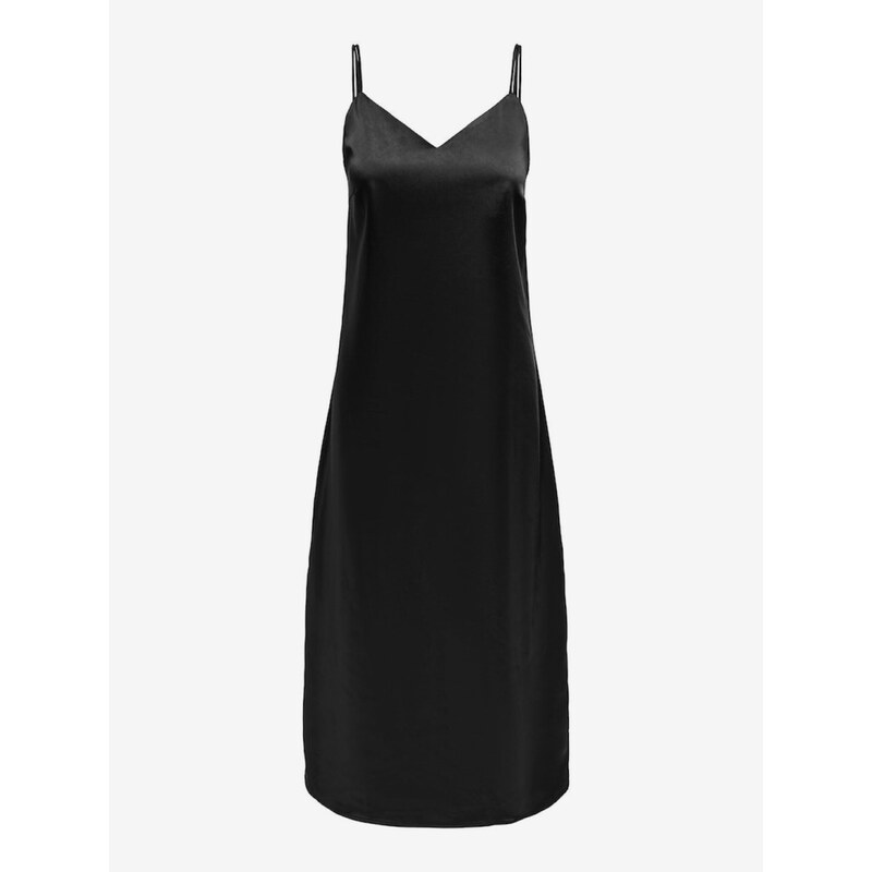 Černé dámské saténové šaty ONLY Sia - Dámské