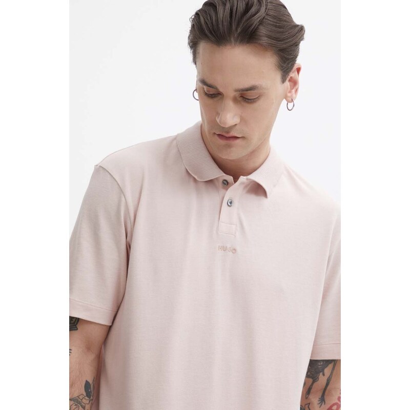 Bavlněné polo tričko HUGO