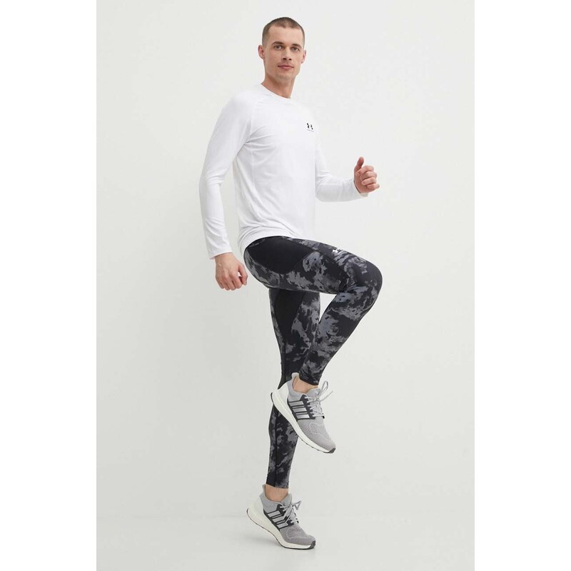 Tréninkové tričko s dlouhým rukávem Under Armour bílá barva, 1361506