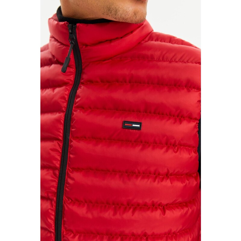 River Club Men's Lined Water And Windproof Red Puffer Vest