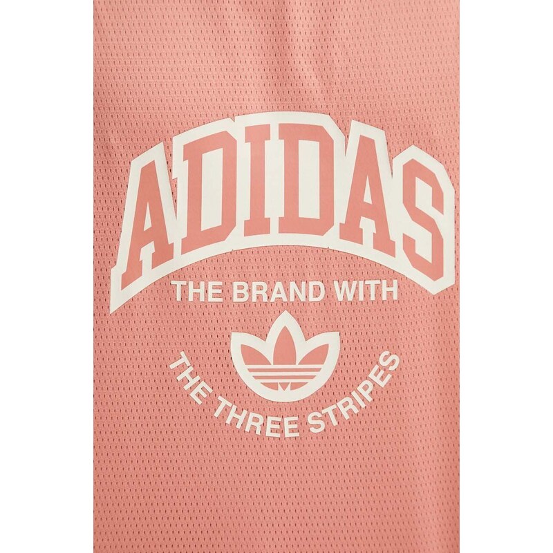 Tričko adidas Originals růžová barva, IS2899