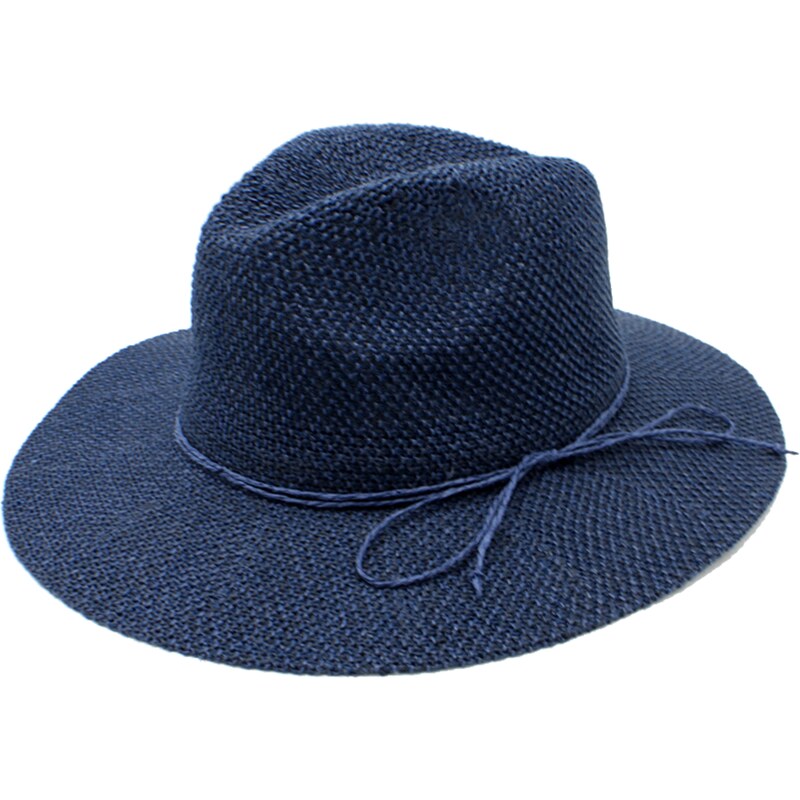 Hologramme Paris Dámský letní fedora klobouk Martha tmavě modrý