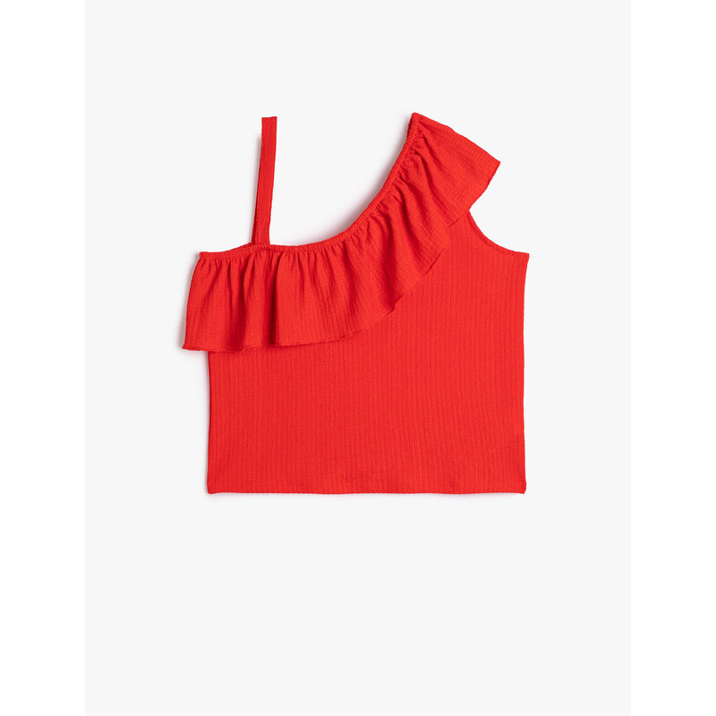 Koton Plain Red Girls' T-Shirt 3SKG10140AK