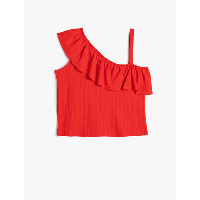 Koton Plain Red Girls' T-Shirt 3SKG10140AK