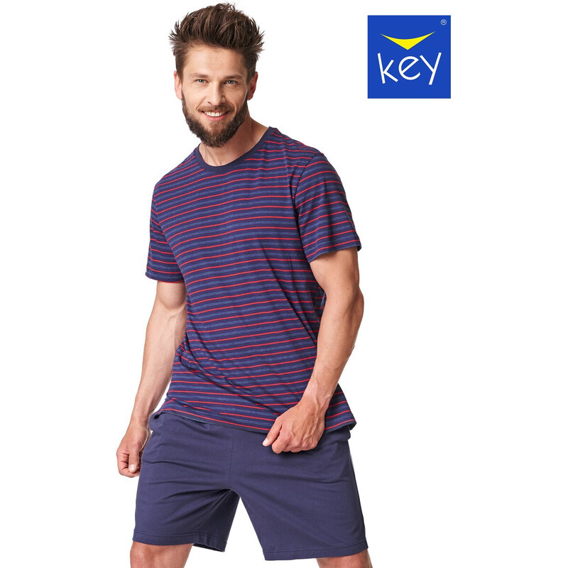 Pánské pyžamo Key MNS 325 A24 kr/r 3XL-4XL