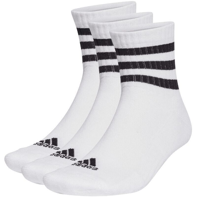 Ponožky adidas 3-Stripes Cushioned Sportswear Mid-Cut 3P HT3456