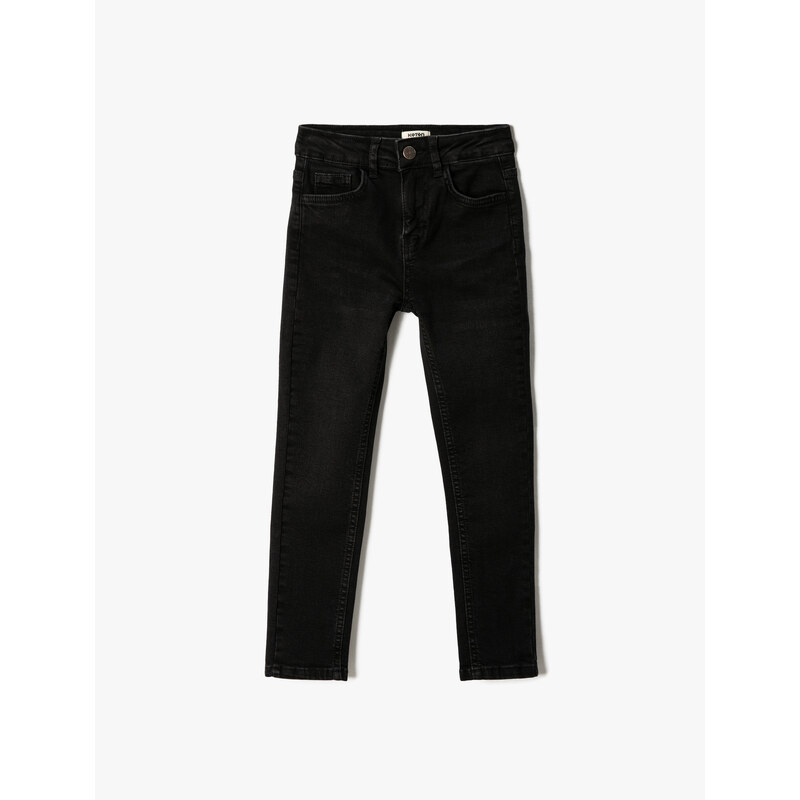 Koton Normal Waist Slim Leg Jeans Trousers