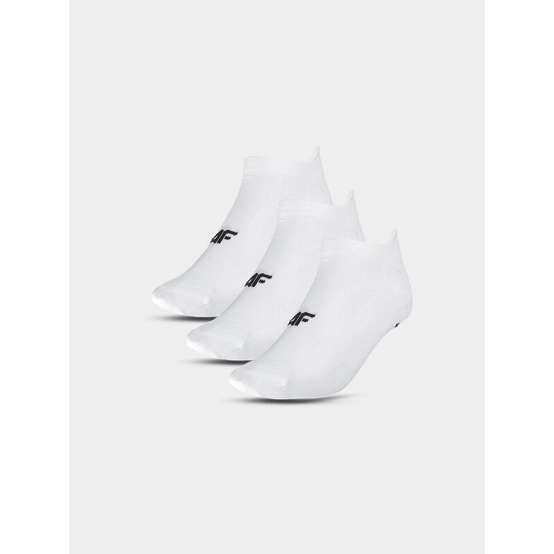 Pánské sportovní ponožky pod kotník (3pack) 4F - bílé