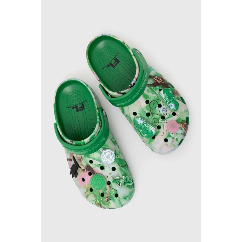 Pantofle Crocs Futura 2000 x Crocs zelená barva, 209622.3WH