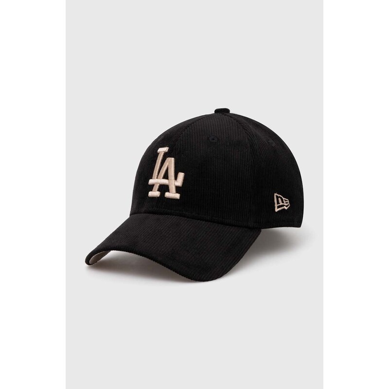 Kšiltovka New Era 9Forty Los Angeles Dodgers černá barva, s aplikací, 60435070