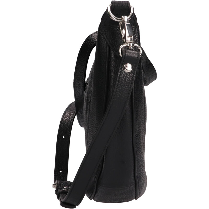 Dámská kožená kabelka přes rameno Katana Lilibet - černá