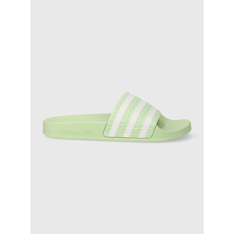 Pantofle adidas Originals Adilette dámské, zelená barva, IE3048