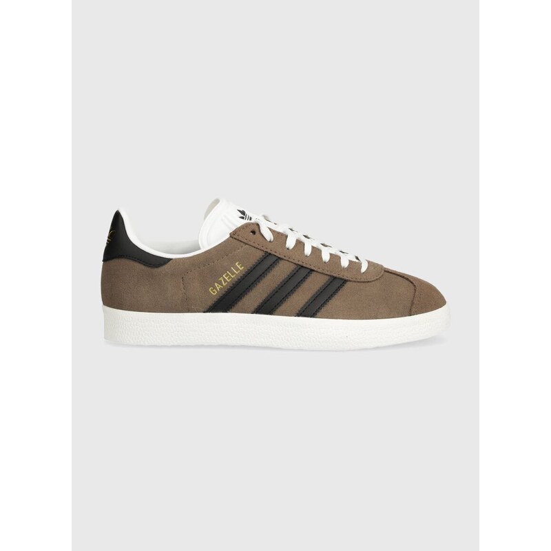 Semišové sneakers boty adidas Originals Gazelle hnědá barva, ID3190