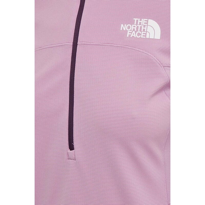 Sportovní tričko s dlouhým rukávem The North Face Sunriser fialová barva, NF0A84LHWOU1